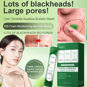 【积雪草】Centella Asiatica Female Moisturizing Mask Self-Foaming Blackhead Acne Nourishing Hydration Genuine Deep Cleansing泡泡清洁面膜