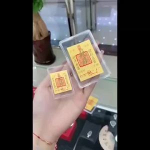 Pure Gold 999 Treasury Card Mobile Phone Sticker God of Wealth Princess Fortune New Year Gift足金999财库卡片 手机幸运贴 财神公主发财新年开运礼品