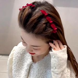 Tooyoo Flocking Hair Clip Side Autumn And Winter Hair Artifact Headdress