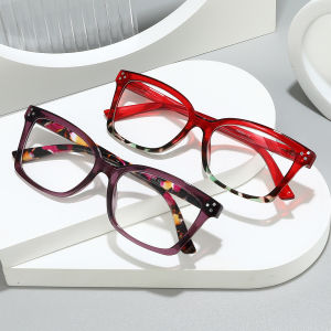 JN IMPRESSION แว่นตาอ่านหนังสือเฟรมขนาดใหญ่แว่นตาอ่านหนังสือแบบย้อนยุคสี่เหลี่ยมกันแสงสีฟ้าแฟชั่นแบบใหม่มีบุคลิกสูงน้ำหนักเบาเป็นพิเศษ