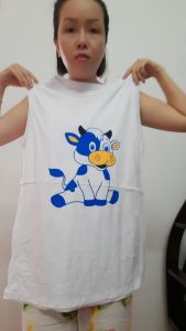 (48kg - 55kg) Đồ bộ trẻ em mùa hè Sasa123Kids - đồ bộ sát nách cho bé trai bé gái thun cotton trắng 100% từ 45kg đến 55kg - Số 11