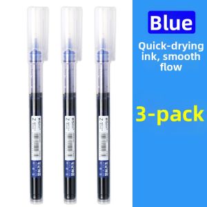 Morning Light Blue Neutral Pen Quick Dry Rollerball Brush Question Pen Full Needle Tube Black Carbon Pen Red Black 0.5MM Pen