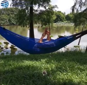 Fashion Green Life COD Ice Silk Duyan Anti-rollover ice silk mesh hammock outdoor sleeping single double hammock