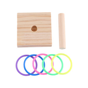Gym Activity Playing IQ Training Foraing Parrots Platform Bird Chew Toy Playground Stacking Color Ring Toys