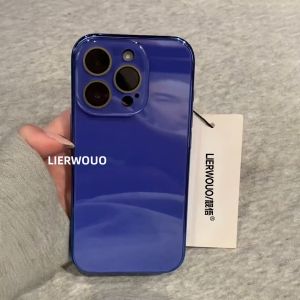 LIANGWU | Compatible with Multiple iPhone Models Slim Pure Color Stylish Couple Phone Case