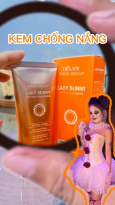 Kem Chống Nắng Dr Lady  - Lady Sunny 50ml – Kiềm Dầu Dưỡng Ẩm Nâng Tông Nhẹ Không Trôi Phù Hợp Da Nhạy Cảm