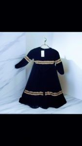 Pakaian anak perempuan usia 3-12 tahun motip renda sakura premium bahan cerutti babydoll higth quality