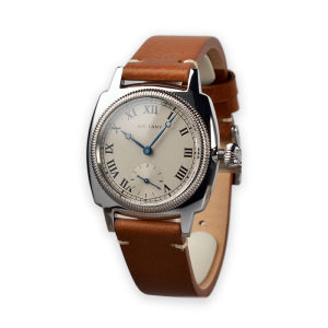 Baltany Retro 1926 Oyster Style Replicated Ancient Roman Dial 4037 Pillow Shell Small Second Hand Watch Leather Strap Quartz Movement