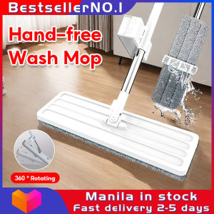 Bestseller 360° Rotating Floor Mop Hand Free Magic Flat Mop Lazy Mop With Squeezer Household Cleaning Tools