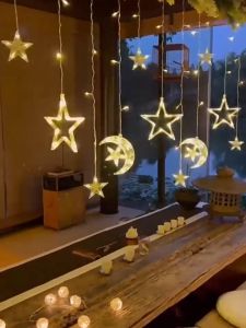 8modes Lampu raya 5Meter LED Fairy lights outdoor LED Curtain Lamp Fairy String Lights LED Light hari raya decoration