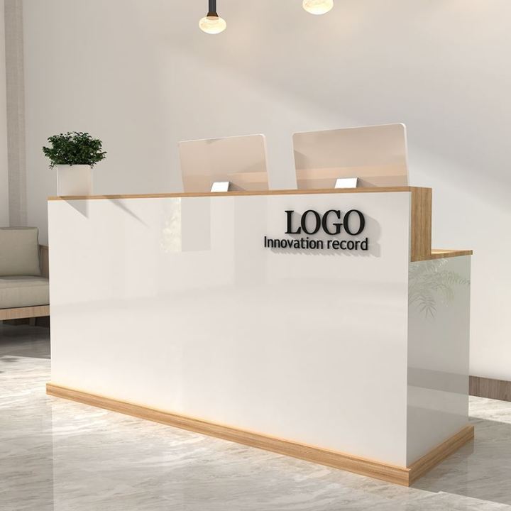 Reception Desk Clothing Store Counter Beauty Salon Shop Cashier Baking Varnish Bar Counter