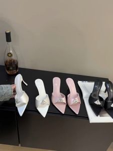 Korean Pointed Heel For Women Open Toe Sandals Elegant Rhinestone Heel Stiletto 7CM Fashion Wedding Party Shoes New Sandals Women With Heels