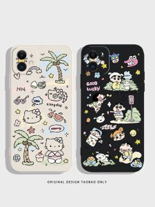 Cute Cartoon Hello Kitty Phone Case Couples Anti-Fall Protection for  15Promax 14 13 12 Girls Heart 11 16 High-End Feel 8Plus