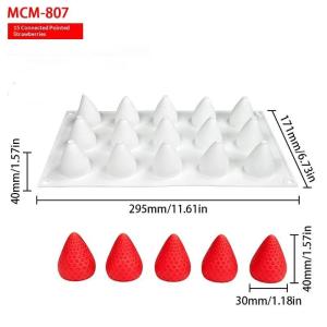 EELHOE | 3D Strawberry Raspberry Silicone Baking Mold 1Pcs Food Grade Non-Stick for Cake Decor Mousse Candy Soap DIY Kitchen Supplies