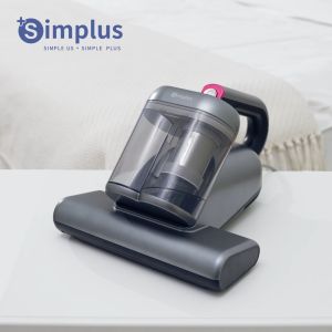 💕Simplus Pink เครื่องดูดไรฝุ่น Simplus การออกแบบถ้วยคู่ ความเร็ว 14000rpm พลังดูดสูง 16000pa องค์ประกอบไส้กรอง HEPA F9