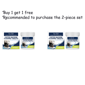 Jue Fish Coffee Machine Cleaning Sheet Cleaning and Maintenance Coffee Machine Stains Dirt Filter Cleaning Effervescent Tablets