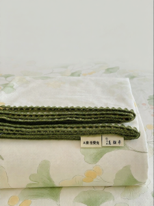 WUYINLIANGPIN | Safe For Sensitive Skin Soft Cotton Bed Sheet Shell Edge