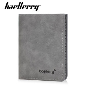 Baellerry Mens Slim Wallet 0.3mm Matte PU Leather Feather-Light Front Pocket RFID Blocking Minimalist Essential
