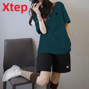 XTEP | Bộ Đồ Thể Thao Mùa Hè Rộng Rãi Thoáng Khí Thấm Mồ Hôi