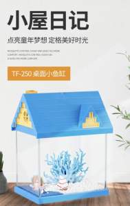 PetManja Led Fish Tank House Aquarium Set