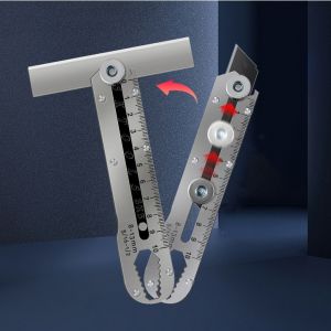 MM - pisau cutter stainless 9 in 1 multifungsi pembuka tutup botol pengaris kater tajam pisau cutter stainless besi 9 in 1 cutter stainless pemotong kertas tajam anti karat