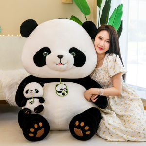 Beibei Plush Toy Realistic Giant Panda Doll Soft Stuffed Bear Cushion Gift for Girls Childrens Day Anniversary Toy Story