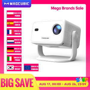 MAGCUBIC | Magcubic Native 1080P 650ANSI 8K Android14 L018 Projector With Auto Keystone Correction Focus Wifi6 BT5.4 Portable Movie Outdoor