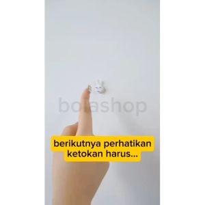 [10PCS] Kait Paku Invisible | Gantungan Dinding Minimalis Tanpa Bekas | Modern Wall Hook