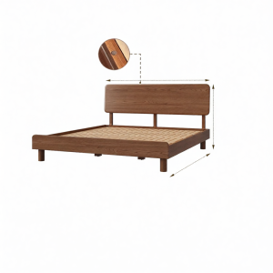DONGMU | Simple Modern Real Wood Bed For Home