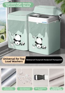 Waterproof Sunscreen Dust Protection Cover for Top Load Washer