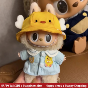 Labubu Macaron Vinyl Clothes 17cm Bean Milk Dodo V1 Doll Outfit Cotton Doll Clothing Plush Toy Fashion Trendy Kids Apparel