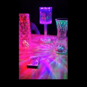 ReadyStock* Diamond Rose Table light Bedroom 16 Color Charging LED Crystal Touch Bedside Lamp table lamp desk lamp