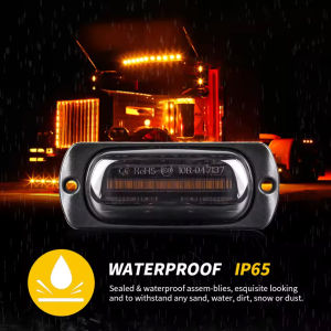New product warning 12LED truck signal DC12-24V normally on truck blackened side
