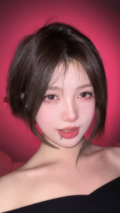 (COD) MONTREAL Series Pink/Purple Contact  eye Cute Korean-style non-prescription cosmetic