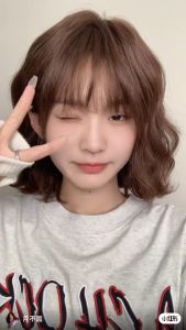 [TẶNG LƯỚI] Tóc giả nữ nguyên đầu ngắn uốn xoăn Hàn Quốc - TG52