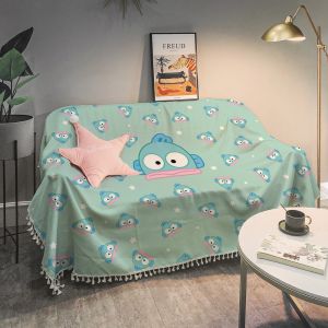 Modern Minimalist Clownfish Sofa Cover Living Room Decor Dustproof Ugly Fish Han Dun Sofa Protector Fiber Material Cartoon Style