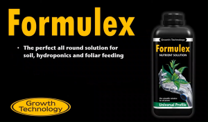 Growth Technology Formulex Universal Profile Nutrient Solution (One Part Hydroponic Fertilizer Foliar Fertilizer Soil Fertilizer NPK Fertilizer 2.3:0.9:3.4 Fertilizer for Young Plant Seedling Fertilizer with Calcium)