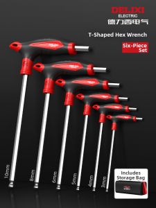 DELIXI Electric | T-Shape Ball Point Flat Head Hex Key 10mm