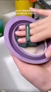 Mangkok Silikon Pembersih Kuas Kosmetik Makeup Brush Cleaner Multifungsi