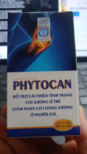 Thực phẩm bảo vệ sức khỏe PHYTOCAN (cung cấp canxi cải thiện còi xương giảm nguy cơ loãng xương) - Lọ 60 viên
