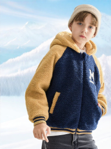 Mark Fairwhale | Boys Lambwool Imitation Hooded Thicker Jacket