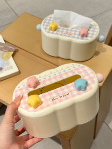 กล่องใส่กระดาษเช็ดหน้าสไตล์สาวน้อยหัวใจ ติดผนังแบบไม่ต้องเจาะ สำหรับห้องน้ำ ห้องนั่งเล่น โต๊ะกาแฟ จัดเก็บกระดาษเช็ดหน้า