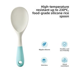 aishangzhaipin | Non-stick Heat-resistant Food-grade Silicone Rice Scoop