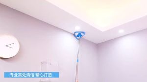 Dust Removal Triangle Mop Multifunctional Wall Wiping Tool Chenille Glass Cleaning  Window Wiping Tool Universal Triangle Lazy Mop Bathroom Kitchen Floor Wall Car Washing Mop