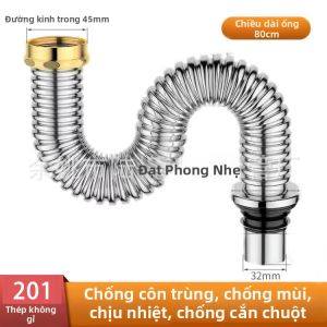 GUANGMANZHI | Ống Thoát Nước Bồn Rửa Bếp Inox Chống Chuột