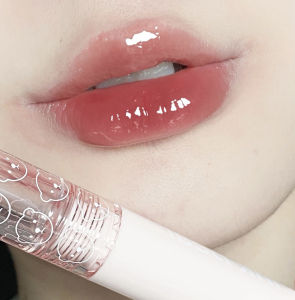 Cappuvini Bubble Lip Glaze Moisturizing Long-lasting Student Affordable Pure Water Honey Peach Milk Tea Jelly Lip Gloss