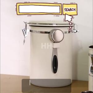 Ready Stock 304 Stainless Steel 1.2/1.5/1.8L Sealed Container with Scoop Kitchen Table Storage Espresso Coffee Bean Milk Powder Tea Leaves  Candy Nuts Dried Fruits Ingredients Cooking Food Jar Dapur Tong Tin Simpan Kopi Serbuk