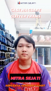 Mitra Sejati Case Magsafe Glitter Transparan Casing Handphone Bening