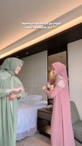 Gamis CerutyBabydoll Modern Lebaran Terbaru Pesta Kondangan Wanita Remaja Fashion Muslim WanitaViral
