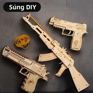 Bộ Đồ Chơi Lắp Ráp Mô Hình Súng Cơ Khí Bằng Gỗ 3D Sáng Tạo Đồ Chơi Xếp Hình Thể Thao Ngoài Trời Dành Cho Trẻ Em Mô Hình Lắp Ráp Hình Khối Quà Tặng